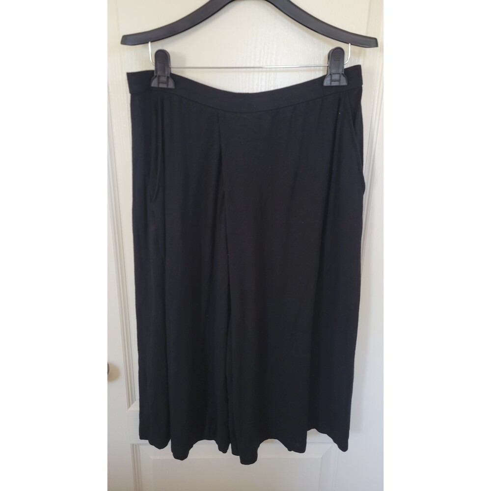 Women's EILEEN FISHER Crop Gaucho Pants Wide Leg Viscose Spandex Blend